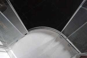 Polysan, LUCIS LINE čtvrtkruhová sprchová zástěna, 1000x1000mm, R550, čiré sklo, DL3015