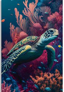 Obraz surrealistická želva