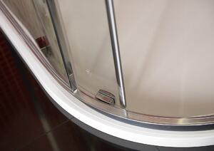 Polysan, LUCIS LINE půlkruhová sprchová zástěna 900x900mm, čiré sklo, DL3615