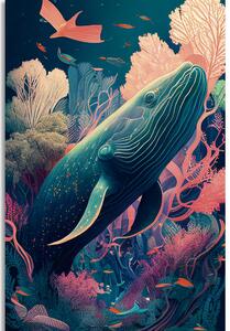Obraz surrealistická velryba