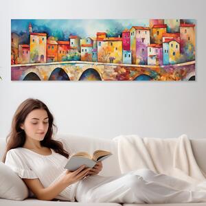 Obraz na plátně - Kamenný most v Tarsalle FeelHappy.cz Velikost obrazu: 90 x 30 cm