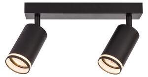 Bodové svítidlo Pipe Ring, 2x černé kovové stínítko, b