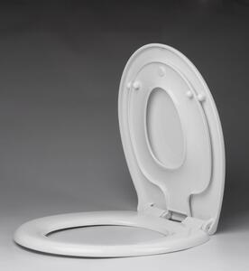 Aqualine WC sedátko s integrovaným dětským sedátkem, Soft Close, bílá