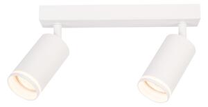Bodové svítidlo Pipe Ring, 2x bílé kovové stínítko, w