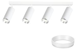 Bodové svítidlo Mica, 4x bílé/chromové kovové stínítko, w