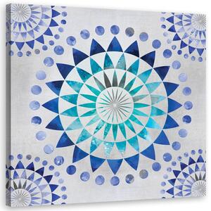 Obraz na plátně Modrá mandala - Andrea Haase Rozměry: 30 x 30 cm