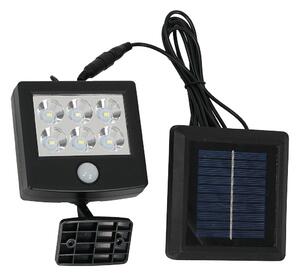 Exteriérové ​​solární LED svítidlo Depo, 1x LED 1,05w, černá