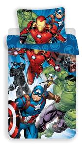 Jerry Fabrics povlečení bavlna Avengers Brands 02 140x200+70x90 cm