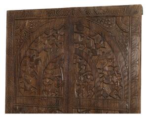 Dřevěný panel velikosti dveří, ručně vyřezaný z mangového dřeva, 90x3x183cm
