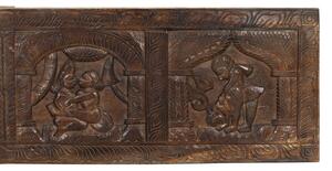 Vyřezávaný pane Kamasutra, ručně vyřezaný z mangového dřeva, 183x3x45cm