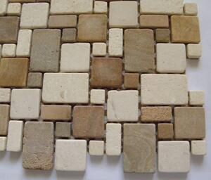 Mozaika kamenná béžový mix 30,3x30,3