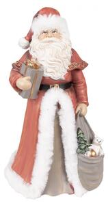 Figurine Santa Clause v červeném obleku s dárky – 31 cm
