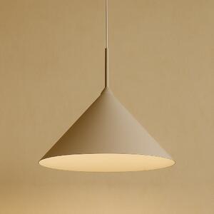 Závěsné svítidlo Capital, 1x tmavě obéžové kovové stínítko, (fi 46cm), be