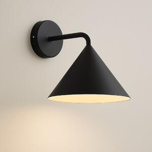 Nástěnné svítidlo Capital, 1x černé kovové stínítko, (fi 21cm), b