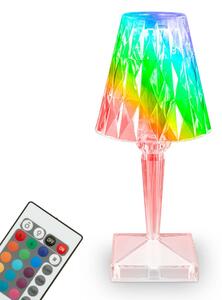 BRILONER LED nabíjecí stolní lampa, 25,5 cm, 2,3W, 65lm transparentní BRILO 7464010