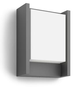 Philips Arbour UltraEfficient venkovní nástěnné LED svítidlo 3,8W 800lm 2700K IP44, antracitové