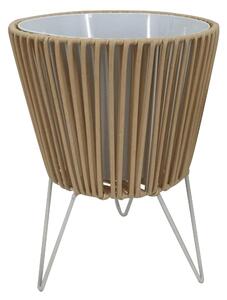 KVĚTINÁČ NA KVĚTINY kov, plast, 24/32/24 cm Ambia Home - Obaly na květináče