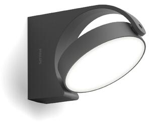 Philips Mimosa venkovní nástěnné LED svítidlo 1x7W 680lm 4000K IP44 nestmívatelné, antracitové
