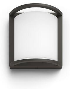 Philips Samondra UltraEfficient venkovní nástěnné LED svítidlo 3,8W 800lm 2700K IP44, antracitové