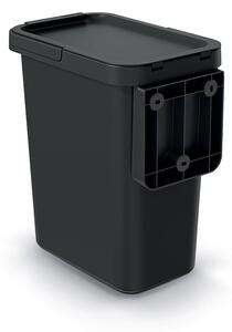 Prosperplast Odpadkový koš SYSTEMA recyklovaný černý, objem 12l