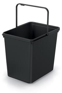 Prosperplast Odpadkový koš SYSTEMA BASIC recyklovaný černý, objem 23l