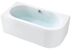BPS-koupelny Akrylátová asymetrická vana s krycím panelem HYD-EBI140L 140x75 cm LEVÁ, bílá