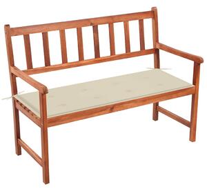 Zahradní lavice s poduškou 120 cm masivní akáciové dřevo 3063770