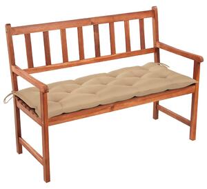 Zahradní lavice s poduškou 120 cm masivní akáciové dřevo 3063786