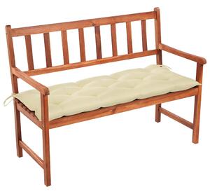 Zahradní lavice s poduškou 120 cm masivní akáciové dřevo 3063785