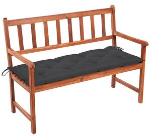 Zahradní lavice s poduškou 120 cm masivní akáciové dřevo 3063783