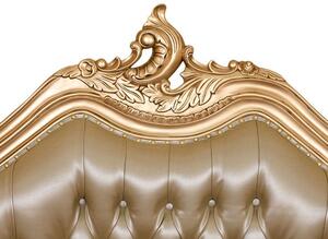 Zlatá barokní postel Champagne 180cm