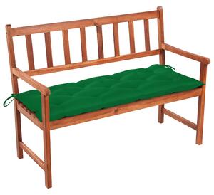 Zahradní lavice s poduškou 120 cm masivní akáciové dřevo 3063788