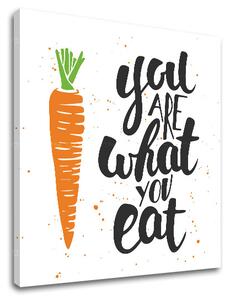 Obraz na zeď s textem You are what you eat (moderní obrazy s textem)