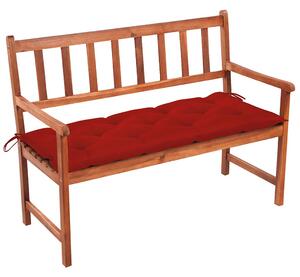 Zahradní lavice s poduškou 120 cm masivní akáciové dřevo 3063789