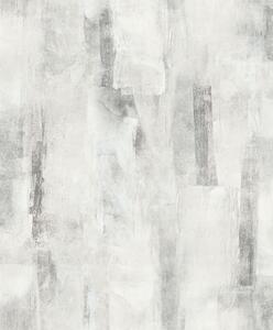 Vliesová tapeta na zeď, bílá, šedá, vintage, imitace omítky, SY27540, Serenity, Decoprint
