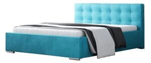 Čalouněná postel DIANA modrá rozměr 140x200 cm