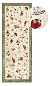 Zelený běhoun s vánočním motivem s příměsí bavlny 80x200 cm Toy's Delight Green Christmas – Villeroy&Boch
