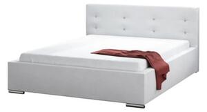 Čalouněná postel DAKOTA bílá rozměr 160x200 cm