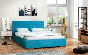 Čalouněná postel MONIKA modrá rozměr 180x200 cm