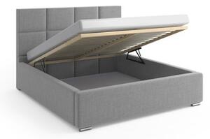 Čalouněná postel ONTARIO 160x200 cm Tmavě šedá