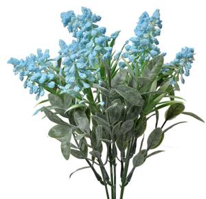 Umělá květina modrý modřenec Mina – 32 cm
