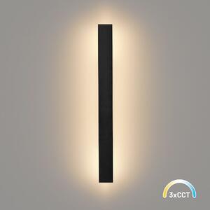 Exteriérové ​​nástěnné LED svítidlo Wow, 1x LED 11w, 3CCT, černá, (60 cm)