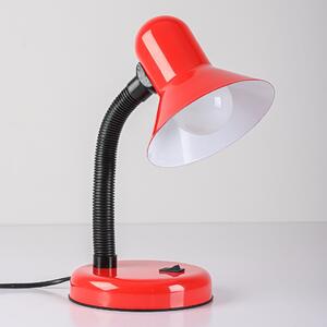 Stolní lampa Mentor, 1x červené stínítko, r