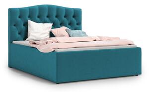 Čalouněná postel RIVA 140x200 cm Modrá