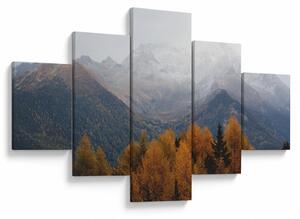 Obraz - Výhled na hřebeny hor (125x70 cm)