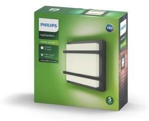 Philips LED Venkovní nástěnné svítidlo Petronia 17394/93/P3 antracitové 4000K