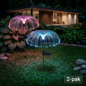 Exteriérové ​​solární zapichovací svítidlo Umbrella, RGB