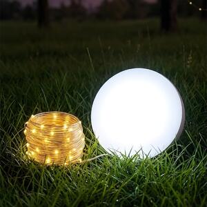 Solární LED světelný řetěz Corda, 9000k + 3000k, 8m