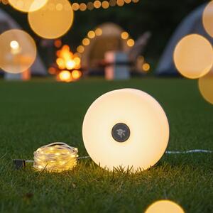 Solární LED světelný řetěz Mira, 3000k