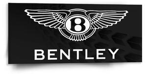 Sablio Obraz Logo Bentley Černý - 110x50 cm